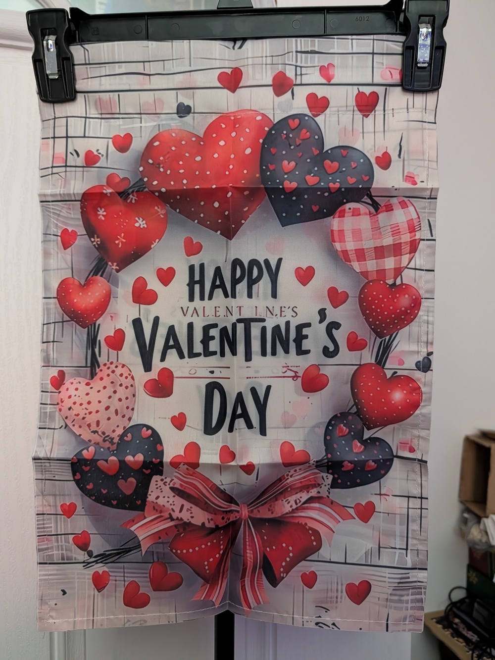 Valentine's Day Heart Wall Decor Flag Nylon
